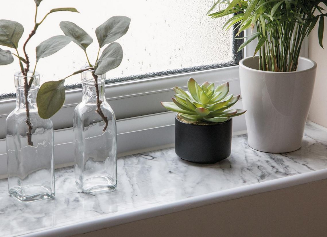 Klebefolie 7€/m² Selbstklende Folie Romeo Stein Marmor Granit Küche